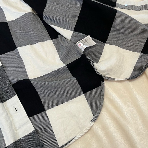 h&m cotton plaid dress shacket - Picture 10 of 12